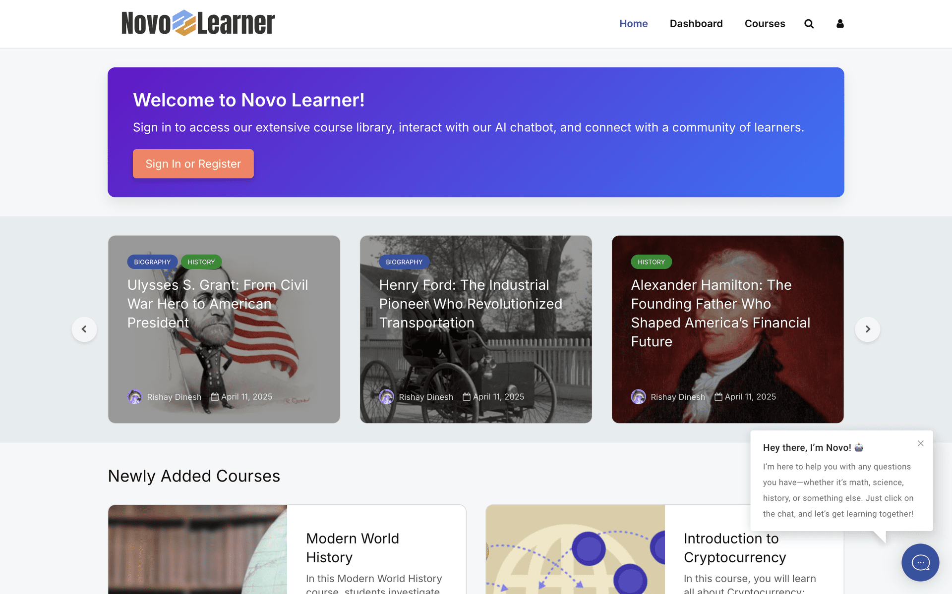 Novo Learner